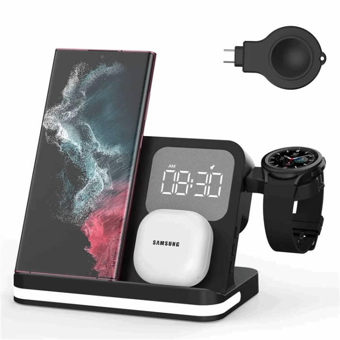 OEM - 3-in-1 Trådlös Laddare 15W Samsung Galaxy - Buds - Watch -