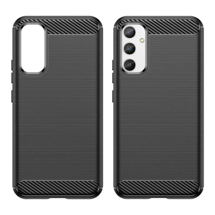 OEM - Galaxy A04e Skal Silicone Carbon - Svart