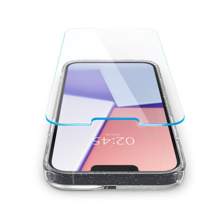 UTGATT1 - Spigen iPhone 14 Skärmskydd i Härdat Glas 2-Pack + Magsafe Skal Cyrill