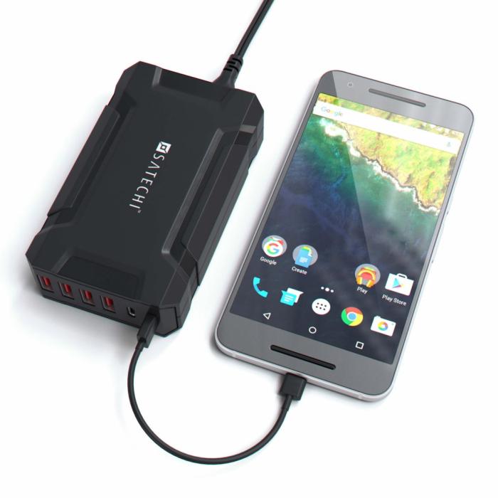 UTGATT5 - Satechi 60W 6-Port Multi-Port USB Desktop Charging Station
