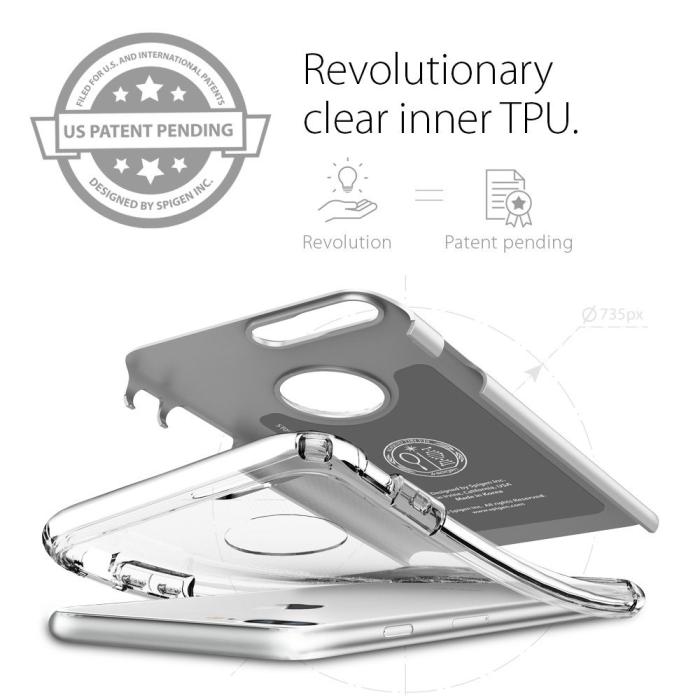 Spigen - Spigen Hybrid Armor Skal till iPhone 7 Plus - Gunmetal