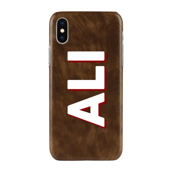 UTGATT5 - Designa själv konstläder skal till Apple iPhone XS Max