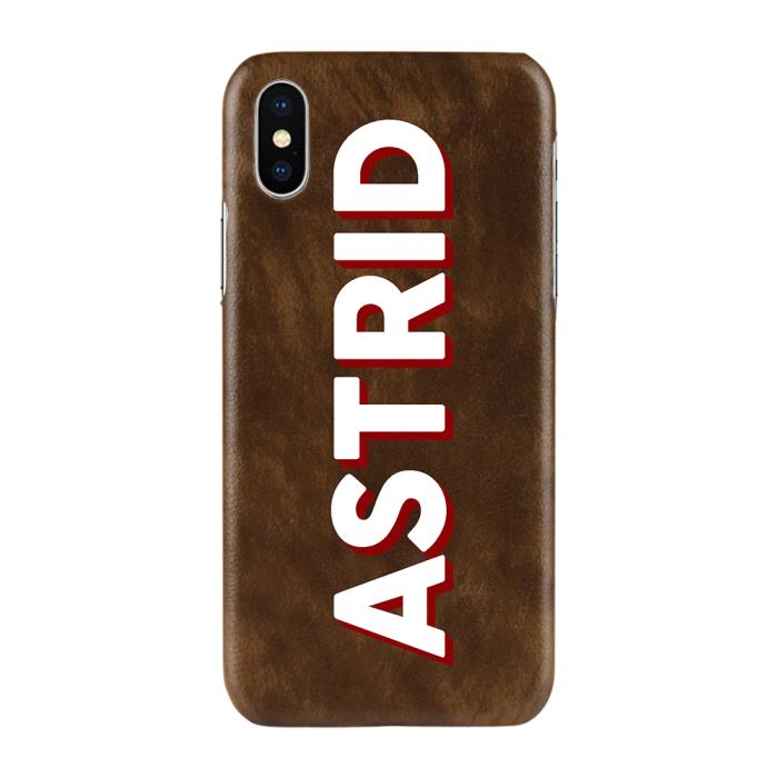 UTGATT5 - Designa själv konstläder skal till Apple iPhone XS Max