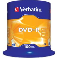 UTGATT5 - Verbatim DVD-R, 16x, 4,7GB/120min, 100-pack spindel, AZO