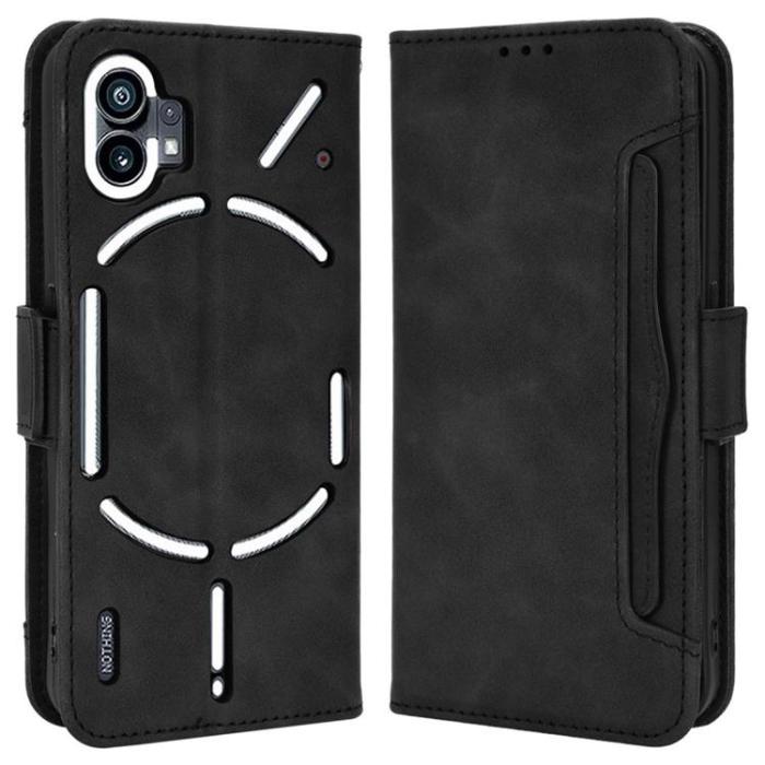 A-One Brand - Nothing Phone 1 Plånboksfodral PU Läder - Svart