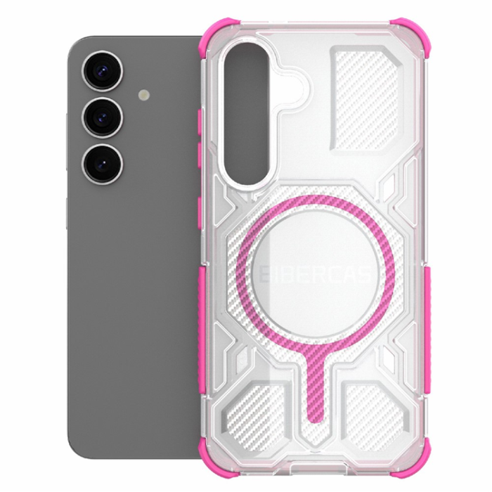 A-One Brand - BIBERCAS Galaxy S25 Plus Mobilskal MagSafe J-16 Transparent