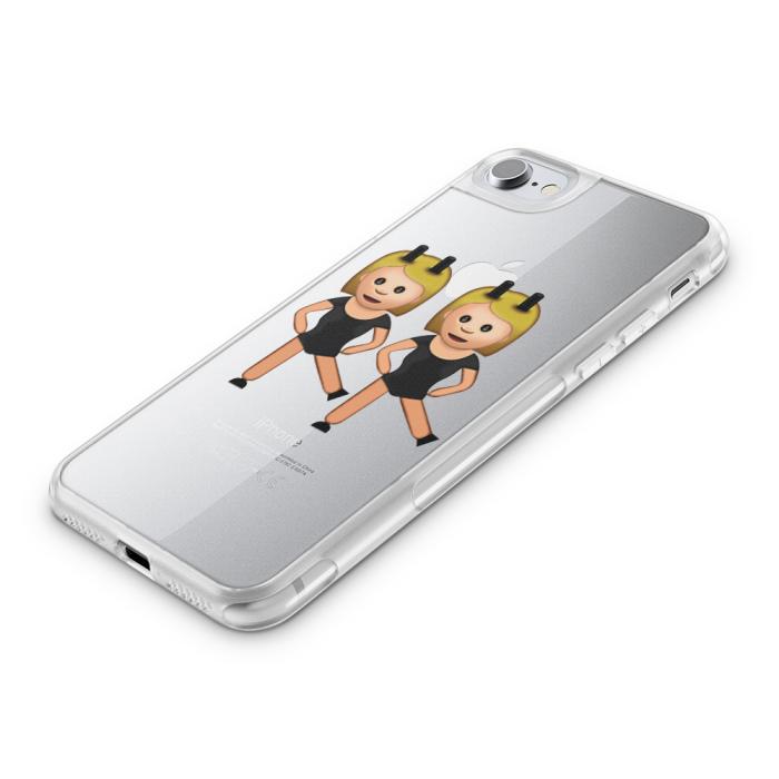 UTGATT5 - Fashion mobilskal till Apple iPhone 7 - Emoji Dancing Girls