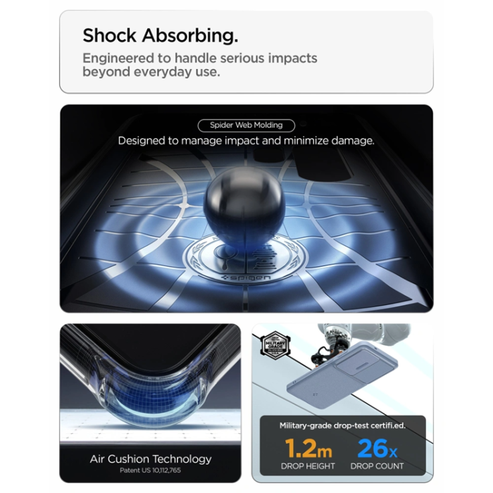 Spigen - Spigen Mobilskal För Galaxy S26 Ultra Optik Armor - Ljusblå