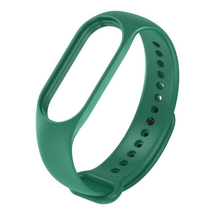 OEM - Silicone Ersättningsarmband till Xiaomi Smart Band 7 - Mörkgrön