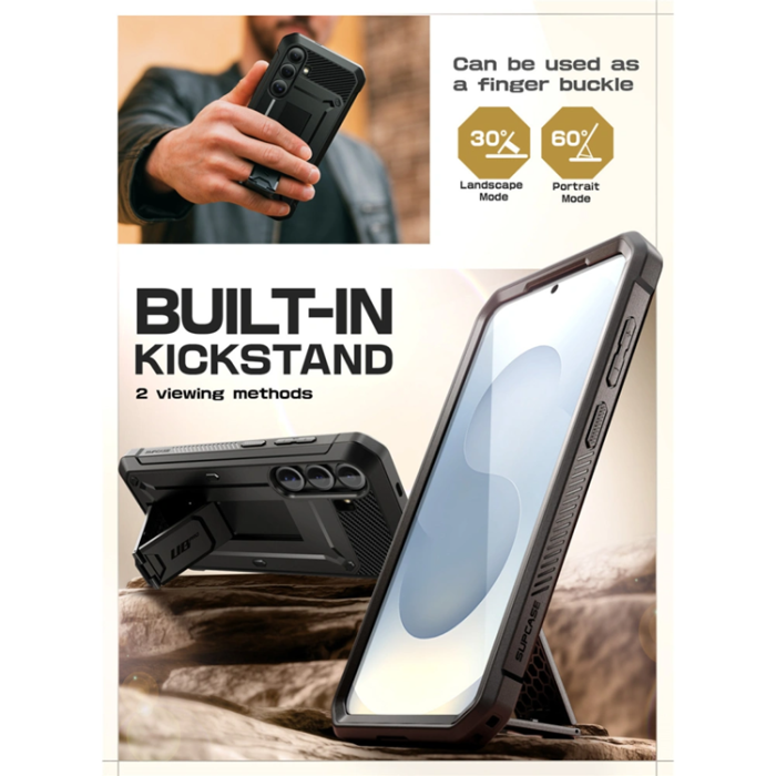 SupCase - SupCase Galaxy S25 FE Mobilskal Unicorn Beetle Pro - Svart