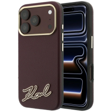 KARL LAGERFELD - Karl Lagerfeld Mobilskal F&ouml;r iPhone 18 Pro/17 Pro Magsafe Grained Resin