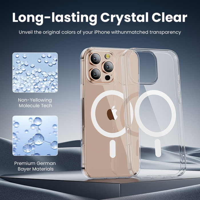 OEM - iPhone 16 Pro Mobilskal MagSafe Anti Shock 1.5 mm - Transparent