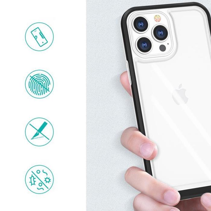 OEM - iPhone 14 Mobilskal Clear 3in1 - Svart