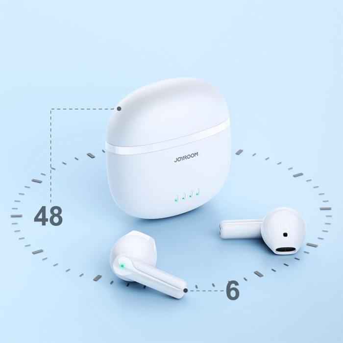 Joyroom - Joyroom TWS Bluetooth 5.3 Trådlös Hörlurar - Vit