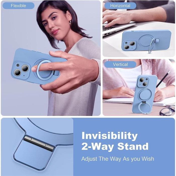 OEM - iPhone 14 Plus Mobilskal Magsafe Liquid Silikon - Ljusblå
