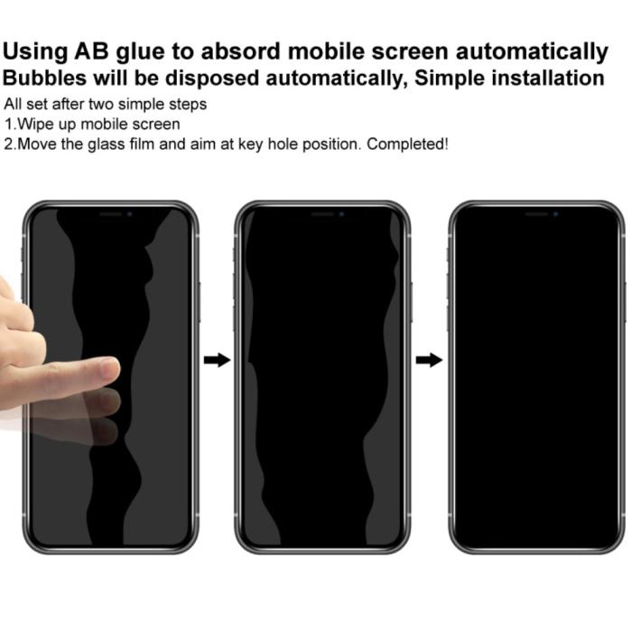 Imak - IMAK Pro Plus Anti-Scratch Härdat Glas Skärmskydd Google Pixel 6 - Svart
