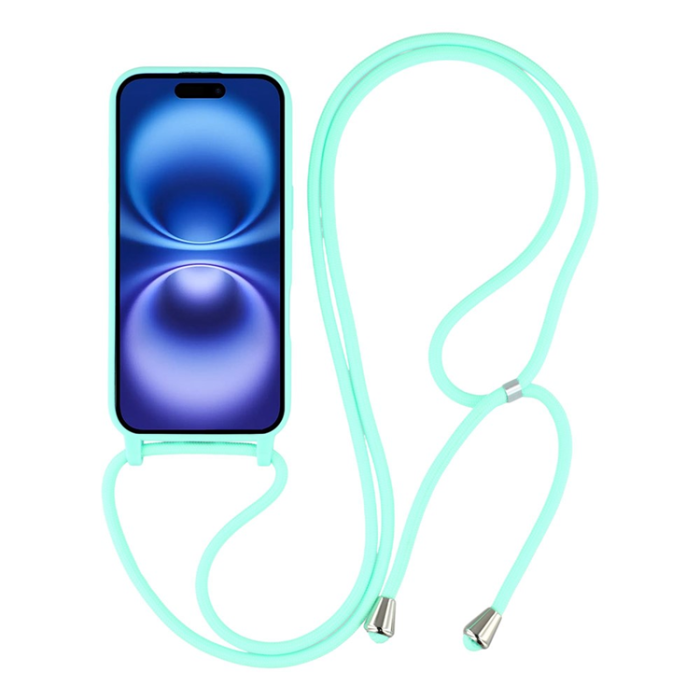 A-One Brand - iPhone 17 Mobilskal TPU Shockproof med Lanyard - Mintgrön