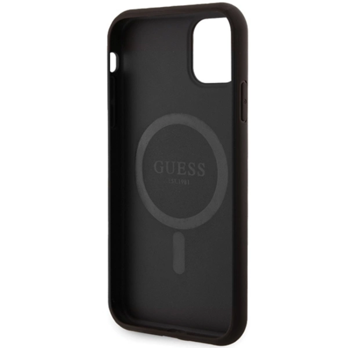 Guess - Guess iPhone 11/XR Mobilskal Magsafe Collection - Svart