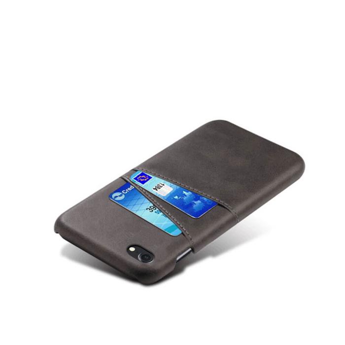 OEM - Retro Mobilskal med Kortplatser iPhone 7/8/SE 2020 - Svart