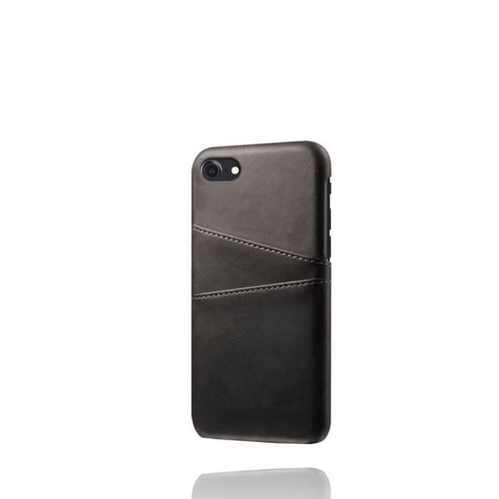 OEM - Retro Mobilskal med Kortplatser iPhone 7/8/SE 2020 - Svart