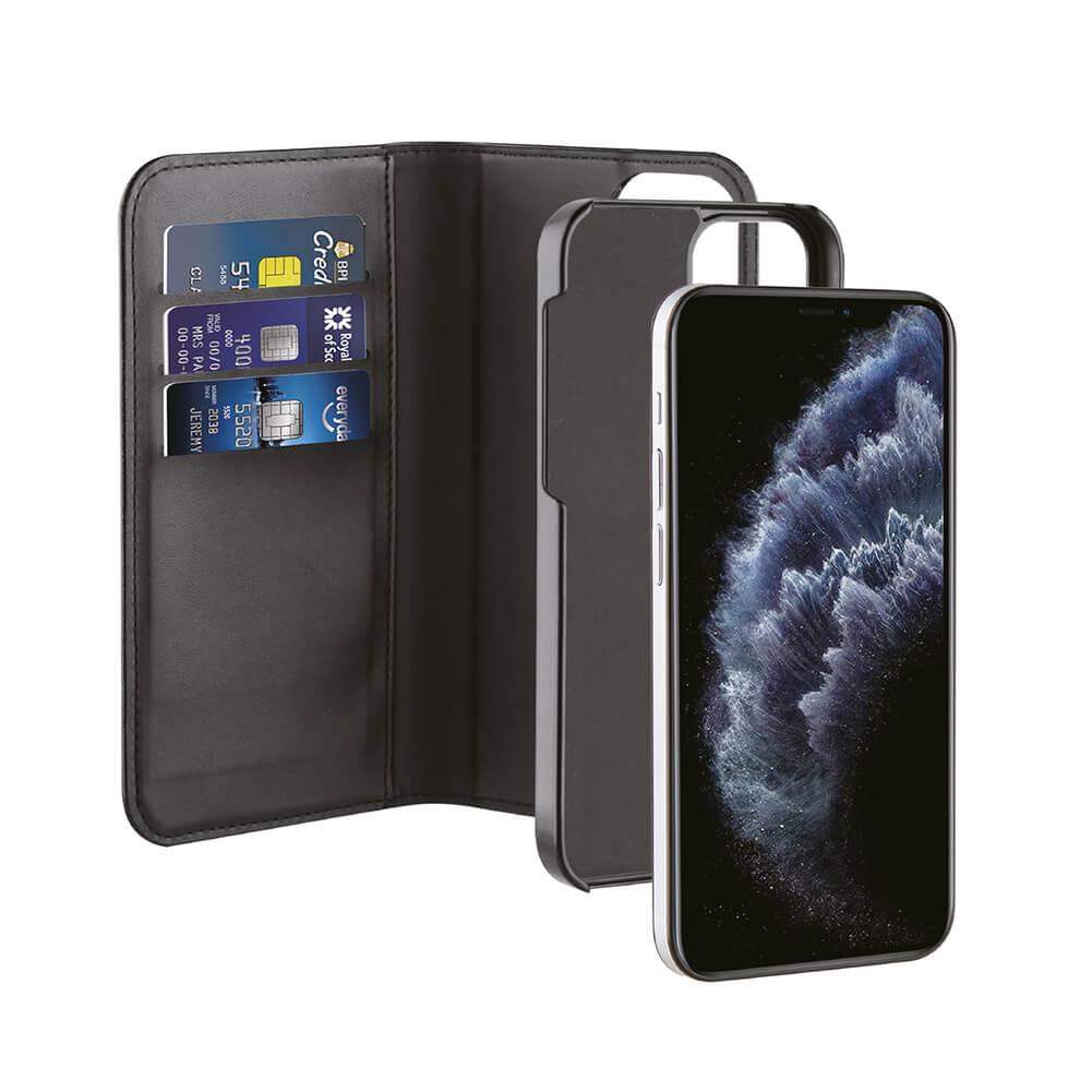 Vivanco 2i1 Plånboksfodral iPhone 12/12 Pro Svart | 2353 | AlltMobil