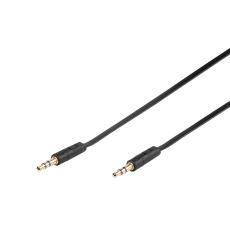 Vivanco - Vivanco Audiokabel, 1x3.5mm Hane platt 0.5m Svart