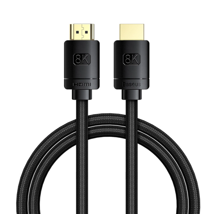 BASEUS - Baseus HDMI 8K Kabel 1m High Definition - Svart