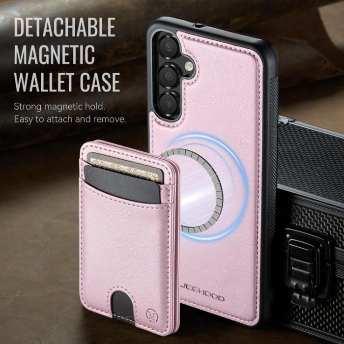 OEM - JEEHOOD Samsung Galaxy A16 4G/5G Mobilskal Konstläder - Rosa