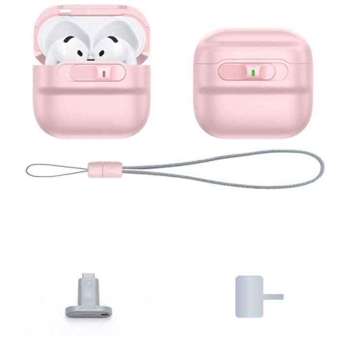 ESR - ESR Airpods 4 Skal Magsafe Halolock - Rosa