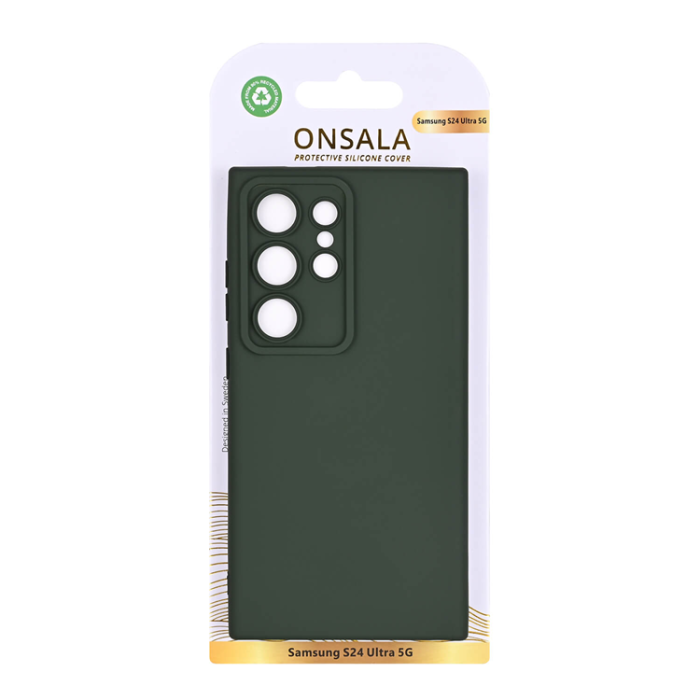 Onsala - Onsala Galaxy S24 Ultra 5G Mobilskal Silikon - Grön