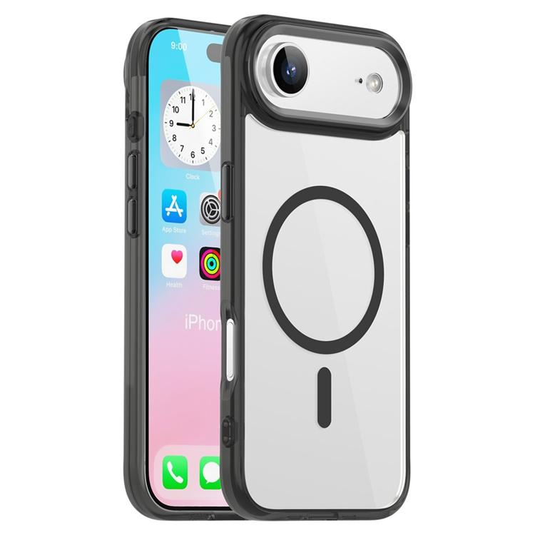 iPhone Air Mobilskal MagSafe TPU+PC - Transparent Svart | 2353 | AlltMobil