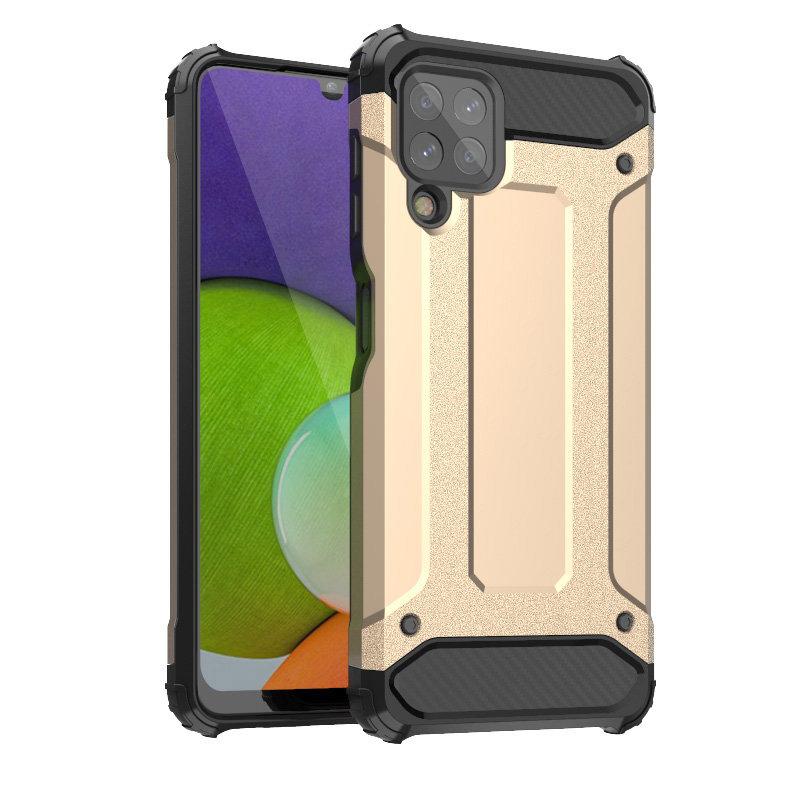 Galaxy A22 4G Skal Hybrid Armor Tough Rugged - Gyllene | 2353 | AlltMobil
