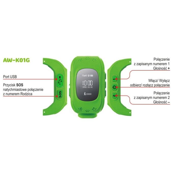 UTGATT1 - Smartwatch med GPS Grön - Kids