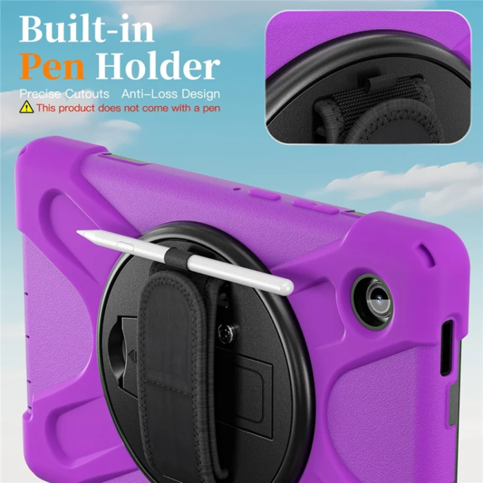 A-One Brand - Galaxy Tab A11 Mobilskal Kickstand Silikon Axelrem