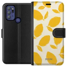 Gustaf - Pl&aring;nboksfodral till Motorola Moto G60S med Lemon Breeze