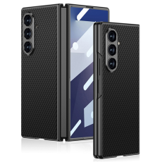 GKK - GKK Galaxy Z Fold 7 Mobilskal Skin Touch Med Härdat Glas - Svart