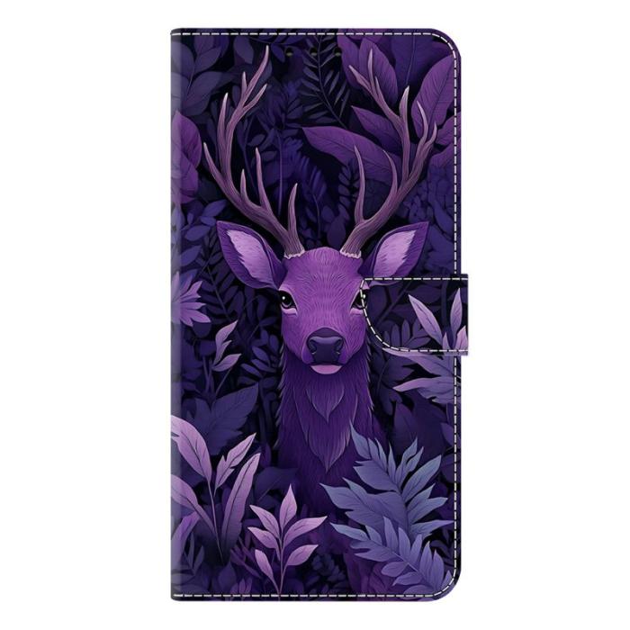 OEM - Samsung Galaxy A57 Plånboksfodral Konstläder Flip Skydd - Lila Räv