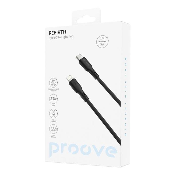 Proove - Proove USB-C - Lightning 27W Kabel 1m Rebirth - Svart