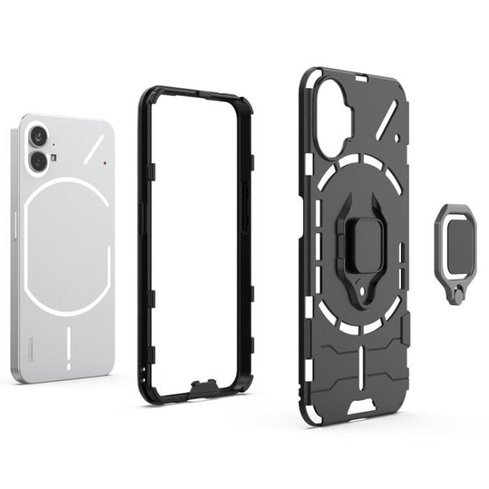 A-One Brand - Nothing Phone 1 Skal Ringhållare Kickstand - Svart
