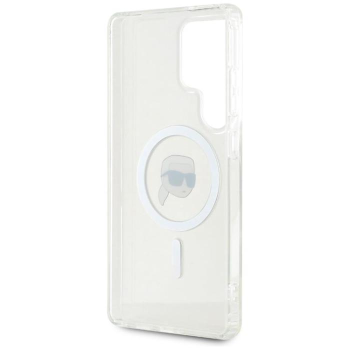 KARL LAGERFELD - Karl Lagerfeld Galaxy S25 Ultra Mobilskal MagSafe Karl Printed Logo - Vit