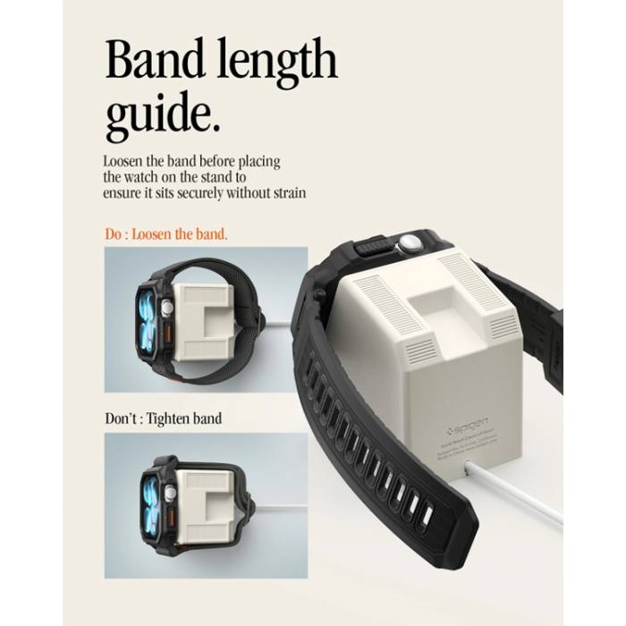 Spigen - Spigen Apple Watch Laddarstativ Classic LS - Stone