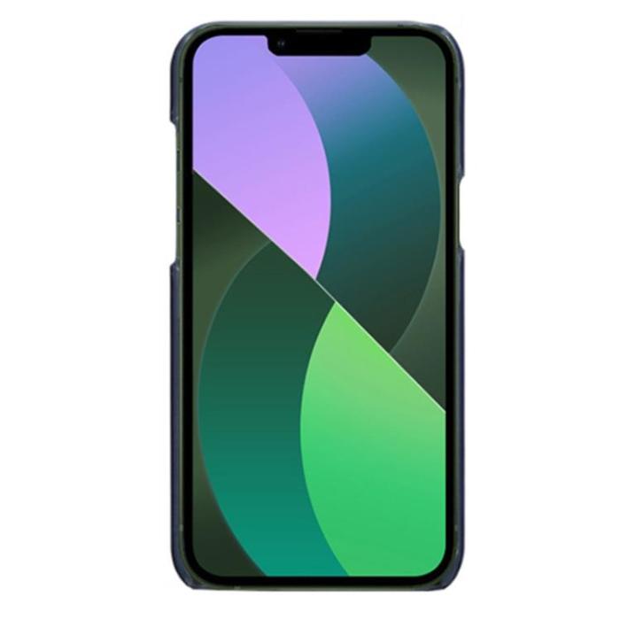 OEM - iPhone 14 Plus Skal Korthållare PU Läder - Blå
