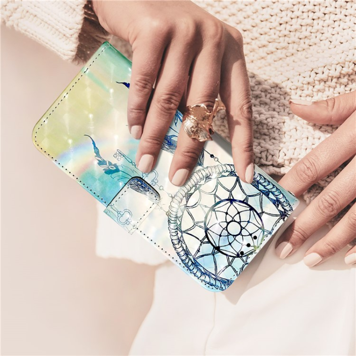 A-One Brand - iPhone 16e Plånboksfodral Printing Pattern Med Rem