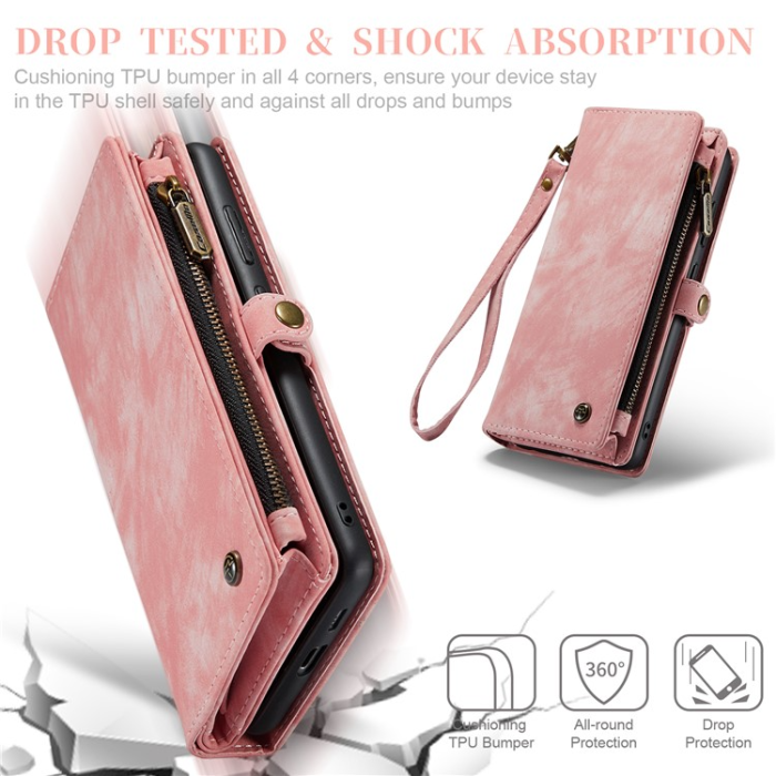 Caseme - Caseme Galaxy S23 Plånboksfodral Detachable - Rosa