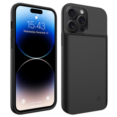 A-One Brand - iPhone 15 Pro Max Batteriskal 6800mAh - Svart