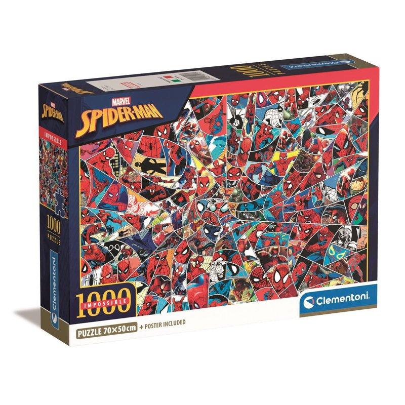 CLEMENTONI Pussel 1000 Pcs Impossible CB High Quality Collection Spider-Man