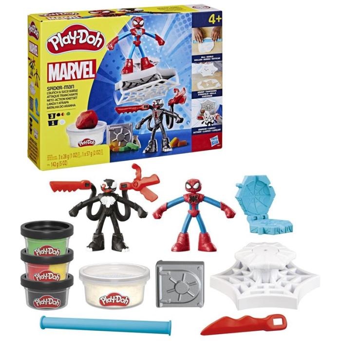 PLAY-DOH - PLAY-DOH Marvel Spider-man Launch & Slice Playset