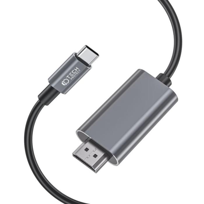 Tech-Protect - Tech-Protect Kabel USB-C Till HDMI Ultraboost - Svart