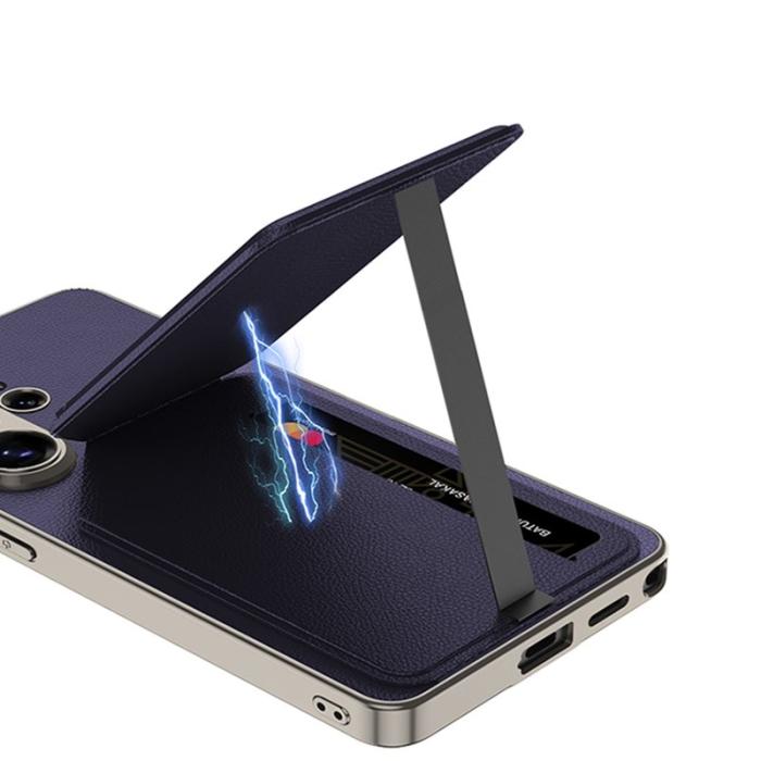 GKK - GKK Mobilfodral för Samsung Galaxy S26 Ultra Konstläder Kickstand - Titan Grå