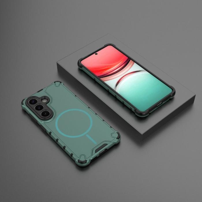 OEM - Mobilskal för Samsung Galaxy S26 Magnetiskt TPU + PC - Mörkgrön